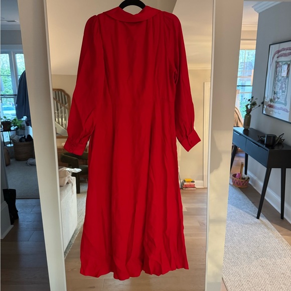 Boden Red Button-Down Dress - Picture 3 of 4